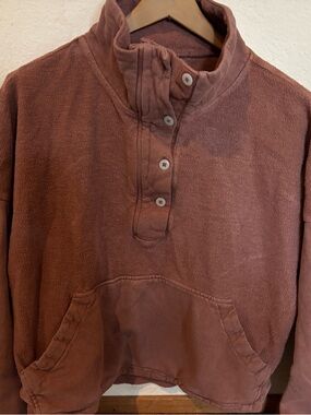 REI Women's Button Pullover Sweater in Dusty Rose
